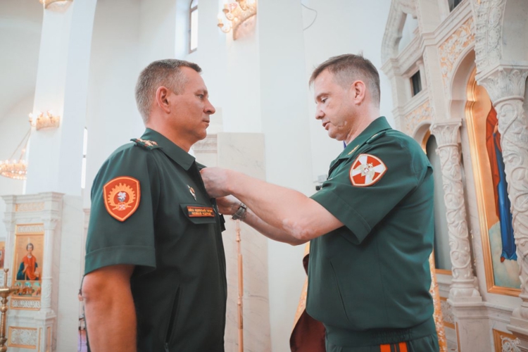 В День крещения Руси офицеры и курсанты Военной академии Росгвардии почтили память небесного покровителя Росгвардии - князя Владимира