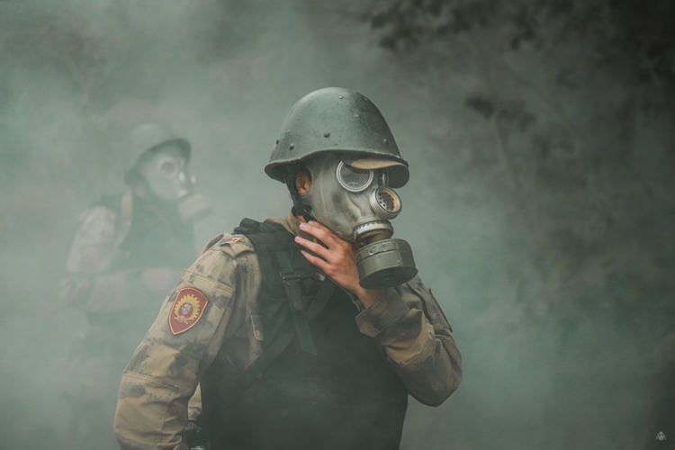В Ленинградской области первокурсники совершили комбинированный марш в ознаменование окончания "КМБ" 