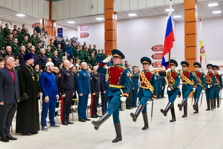Комплекс мероприятий, посвященный 107-й годовщине со дня формирования военно-политических органов Росгвардии прошел в Военной академии Росгвардии 
