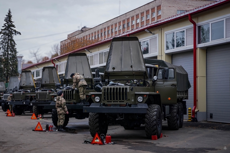 Годовой технический осмотр техники в Военной академии войск национальной гвардии