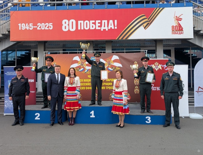 Команда Военной академии приняла участие в чемпионате войск национальной гвардии Российской Федерации по летнему офицерскому троеборью