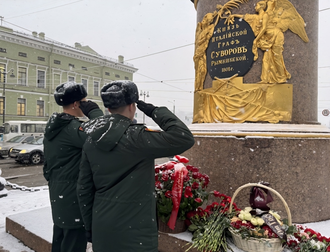 В Санкт-Петербурге состоялись памятные мероприятия, посвященные 295 годовщине со дня рождения Александра Суворова