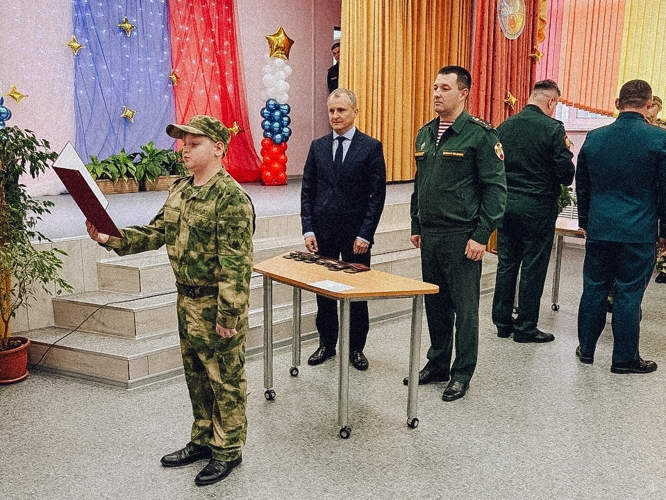 В Ленинградской области пополнились ряды кадетского братства Росгвардии