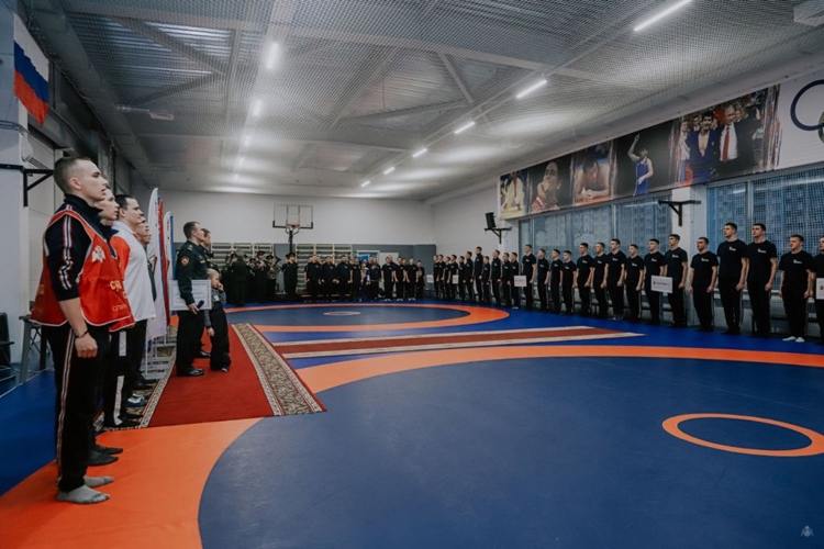 На "Ледовой арене Рубеж" состоялся Чемпионат Военной академии Росгвардии по рукопашному бою