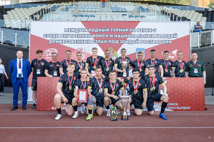 Сборная команда военной академии по регби-7 - Чемпионы войск национальной национальной гвардии и Международного турнира под эгидой Росгвардии по регби-7